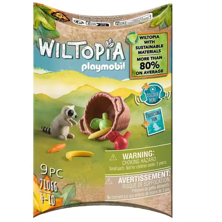 Playmobil Wiltopia Mapache, 71066, Animales, Naturaleza y Zoo, Tienda con licencia Oficial - 1