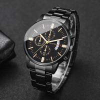 Reloj De Negocios Para Hombre Moda 3/4PCS Lujo Calendario Reloj De Cuarzo Sin Caja Material De Pulsera Y Caso De Aleación Resistencia a Agua Nula - details 7