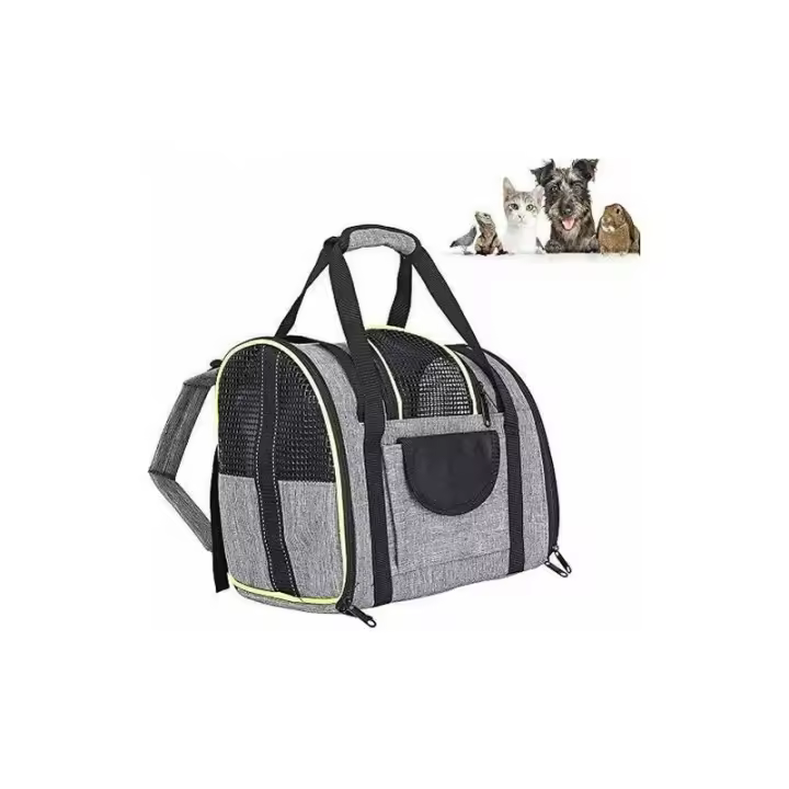 Mochara para Perros Gatos 90% Expandible, Bolsa Transportadora para Gatos Transpirable para Perros Pequeños, Mochipa Transportadora para Gatos with Colchón de Felpa Extraíble, para Viajes en Tren/Coche/Restorante/Avión - 1