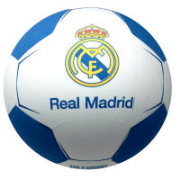 Real Madrid Balón de Fútbol Hinchable de Tela 50cm, Pelota Grande Real Madrid, Color Azul y Blanco, Balón para Niños y Niñas, Regalo Cumpleaños, Navidad, Reyes (Balón Desinflado) - details 0
