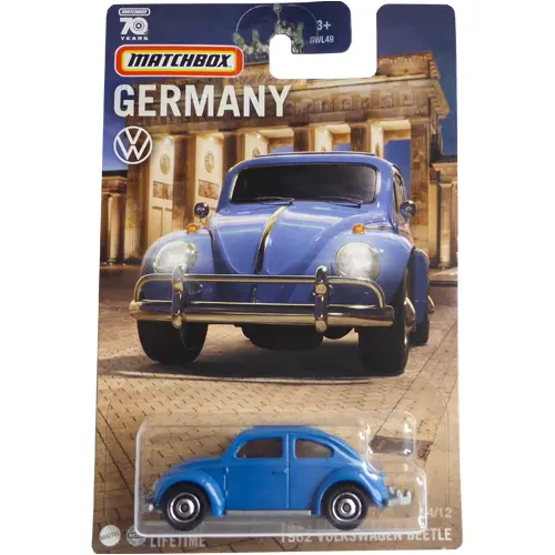 HOT WHEELS -  VOLKSWAGEN BEETLE 1962 -  Vehículos  básicos  pequeños  Individuales - Coches de Juguete - Produto oficial -  Regalo para coleccionistas -  Recomendado a niños y niñas  a partir de 3 años - 1
