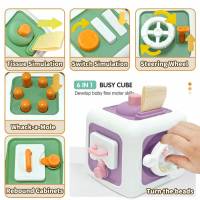 Juguete Educativo Sensorial Montessori Para Bebés Cubo De Actividades Para Practicar Habilidades Matemáticas Y Motoras Finales Regalo Para Niños Y Niñas - details 2
