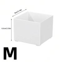 Cajón De Plástico Multiusos 1/3-Tier Para Almacenamiento De Joyería Y Maquillaje Organizador Espacioso Para Escritorio Uso Doméstico Y De Oficina - details 1