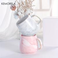 KEMORELA Taza De Café Creativa De Cerámica Con Borde Dorado 400ml Ideal Para Desayuno Regalo De Vacaciones Taza De Mano - details 0