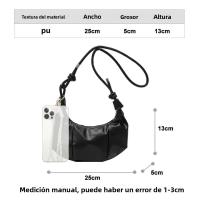 Bolso De Hombro Para Mujer Elegante Bolso De Mano Trendy Cruzado Minimalista Chic Para Diario Y Noche Con Cadena Bolsos De Viaje De Diseñador - details 26