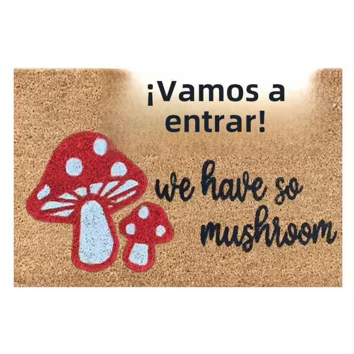 Alfombra De Puerta Veraniega Absorbente Y Antideslizante Alfombra De Entrada Decorativa De Bajo Perfil Para Baño Y Entrada Material De Poliéster 100% - 1