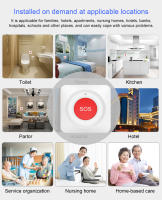 Botón De Llamada WiFi/Zigbee Tuya Smart Emergencia SOS Para Ancianos Y Pacientes Sistema De Alerta De Seguridad Para Ayuda Rápida - details 6