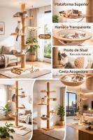 Árbol para Gatos de Diseño Natural en Madera | Elegante, Compacto y Funcional | Cottecota - details 0
