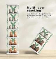 Organizador De Zapatos Multi-Ayer DIY Desmontable Armario De Almacenamiento Para Ropa Y Zapatos Con Puertas De Colores Para Dormitorio Y Familia - details 0