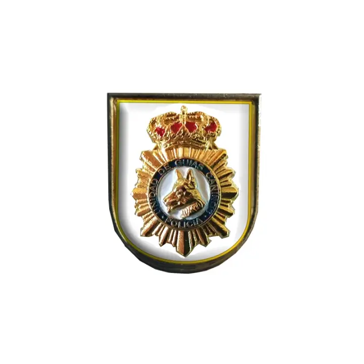 Pin Policia Nacional España 'Guias Caninos Antiguo' con gota de resina - 1