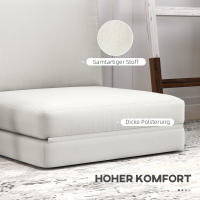 Sofá Cama plegable 3 en 1, Sofá Cama tapizado, Capacidad de carga hasta 240 kg, Dormitorio, Salón, Crema - details 5
