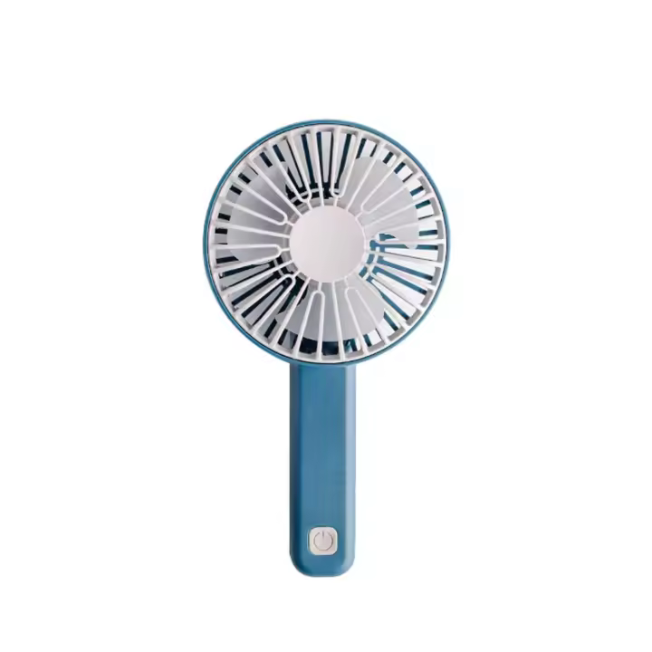PORCHEDDU Mini ventilador portátil Ventilador de mano recargable USB (Azul) - 1