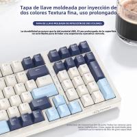 Teclado Mecánico Inalámbrico K8 Para Gaming Con Retroiluminación Hot Swappable Bluetooth 2.4G Y Cable Lineal Rojo Para PS4 PC Win Mac - details 8