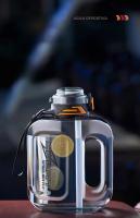 Botella Deportiva De Plástico De Grado Alimenticio a Alta Temperatura Con Doble Diseño De Bebida Gran Capacidad Portátil Para Gimnasio - details 2
