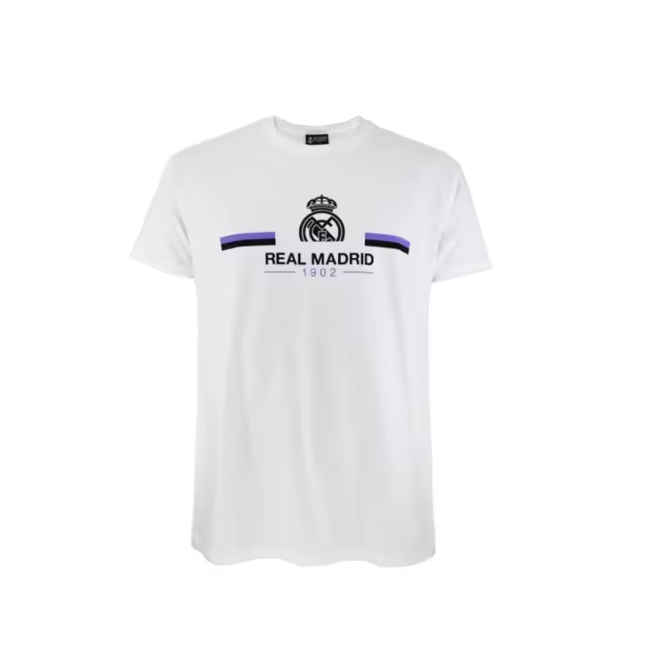 Camiseta Real Madrid 1902 algodón blanca tallas adulto producto oficial RM1CE77 - 1