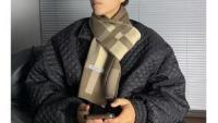 Bufanda De Invierno Para Hombre Mantener Caliente Estilo Casual Diseño De Marca Tejido De Punto Patchwork Cashmere Bufanda Neckerchief AC2228 - details 5