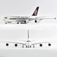 Modelo De Avión Airbus 380 De Singapore 1:160 Con Luz LED (Control Por Toque O Sonido) Para Decoración O Colección Regalo - details 6
