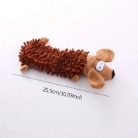 Juguete De Peluche Para Perros Sonido Al Masticar Entrenamiento Interactivo Mops Lint Juguetes Para Chupar Y Masticar Para Cachorros - details 10