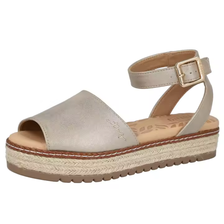 Shoes Sandalias Planas marca Mtng para mujer en color metalizado - 1