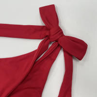 Conjunto Elegante De 2 Piezas Para Mujer Halter Sin Espalda Camisola De Cintura Elástica Con Volantes + Falda Larga De Encaje Sólida Vestido De Noche Para Fiesta Y Vacaciones En La Calle - details 17