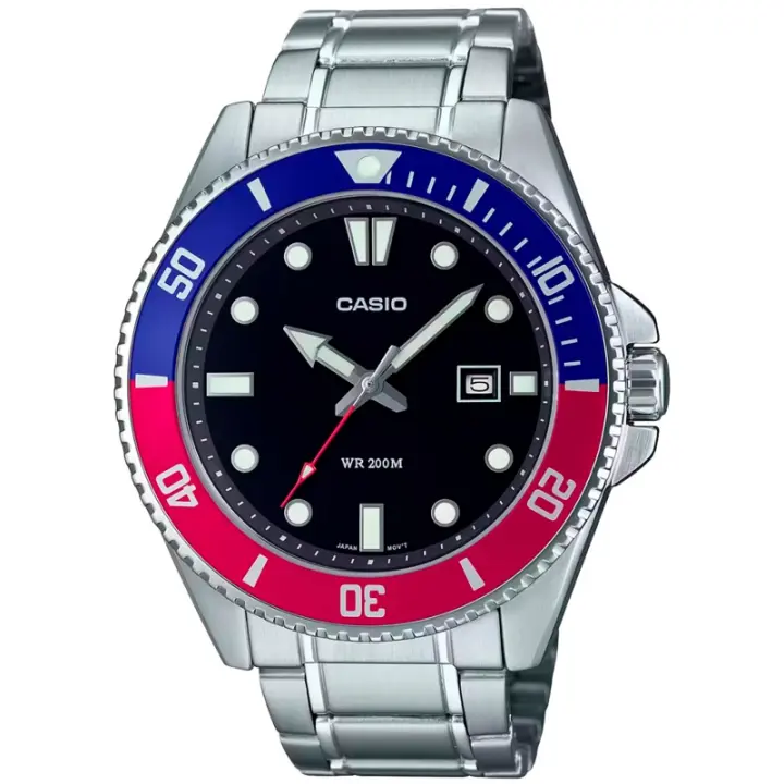 Reloj De Pulsera Casio Mdv-107d-1a3 Para Hombre Acero 200m - 1