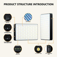 Luz De Autoefilado LED 120 LED 3000Mah Recargable Clip Luz De Teléfono Con 3 Modos De Iluminación Luz De Anillo Para Cámara De Teléfono iPad Laptop Fotografía Vlog - details 15