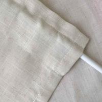 Cortinas Cortas Beige Para Cocina Con Valance Blended De Lino Natural Semi-Transparente Para Restaurante Y Oficina - details 5