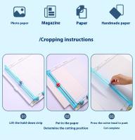 KW-trio 13095 Trimmer De Papel 7 En 1 Herramienta De Marcado Para Manualidades Corte De Papel Con Herramienta De Plegado Para Hacer Fotos - details 4