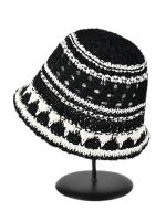 Sombrero De Paja Panamá Plegable Para Mujer Verano 2025 Estilo Coreano Casual Con Estampado Rayado Sombrero De Sol Hueco De Bollo - details 4