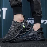 Zapatillas Deportivas YRZL Para Hombre Negras Transpirables Malla Antideslizantes Absorben Choques Casual Running Zapatos De Verano - details 13