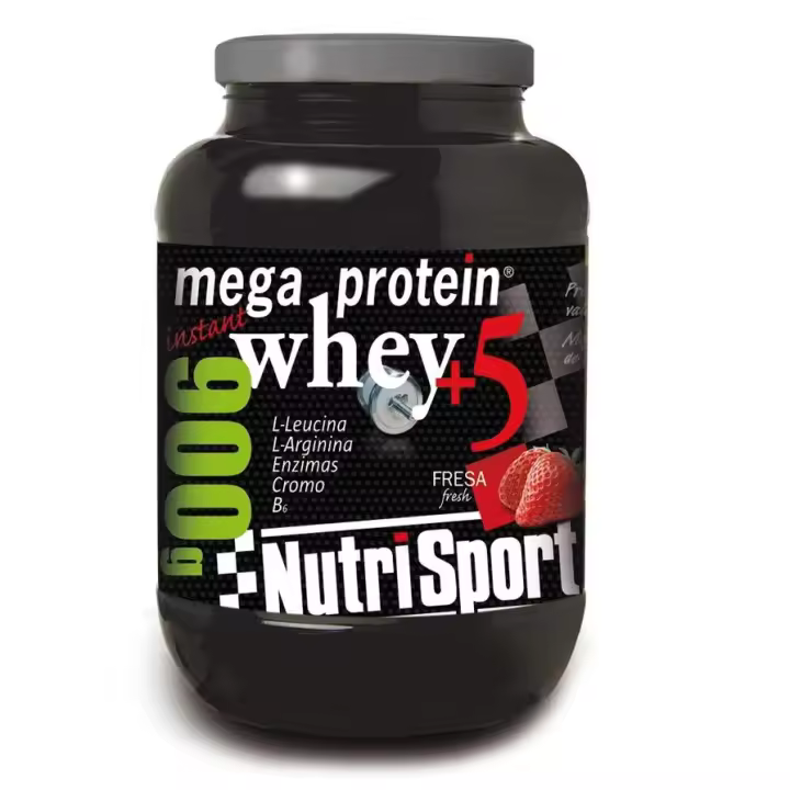 Nutrisport Mega Protein Whey 5 Fresa 900G - 1