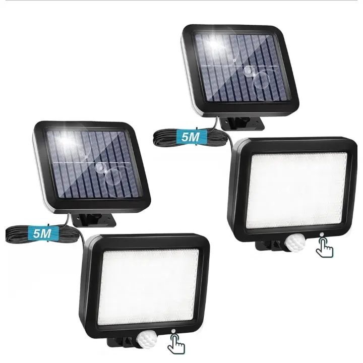 Luces Solares Exteriores con Sensor de Movimiento - Paquete de 2 - 1
