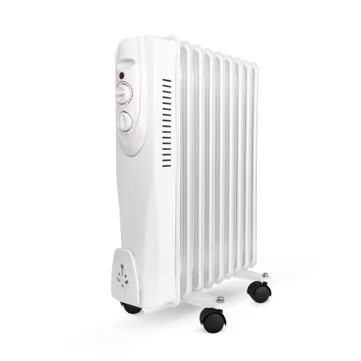 UNIVERSALBLUE Radiador de Aceite Mini 700W VARADERO - Potente Calefacción con Termostato Ajustable - 1