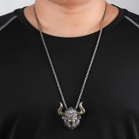 Collar De Cuerno De Toro Retro Y Domineante Para Hombres Accesorios De Motocicleta Punk Hip Hop Estilo Diabólico Y Cool - details 2
