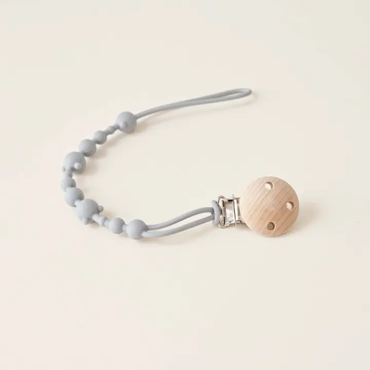 Clavija De Mordidor Para Bebé Con Cadena Antipérdida De Silicona Alivio Del Dolor - 1