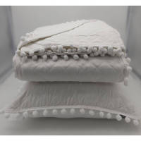 Algodón Blanco Edredón Colcha Bouti Reversible Dijon - details 2