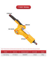 HIFESON Sándwich De Cinta Pneumático 3/8" Máquina De Pulir Para 10x330mm 20x520mm Herramienta Comercial De Manufactura - details 8