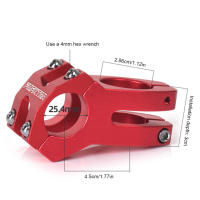 Tubo De Manillar De Bicicleta De Aluminio Aleación 25.4mm MTB Para Mayoría De Bicicletas De Carretera BMX Fixie Gear Instalación Profunda De 30mm - details 8