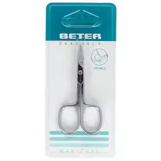 Beter Tijera Uñas Cromada Curva Manicura 1Ud - 1
