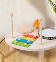 Juego De Música Para Bebés Y Niños Tabla De Música Multifuncional De Madera Set De Batería Educativo Juguete Musical Para Niños Regalo Para Bebé - details 32