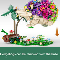 Juego De Construcción Creativo 2024 Con Plantas Y Erizos Bloques De Construcción DIY MOC Modelo Animal Para Niños Juguete De Puzzle De Artesanía Para Festivales - details 7