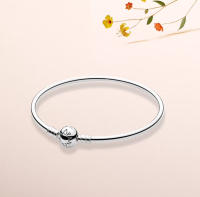PANDORA Pulsera de plata de ley Dream, plata 925, personalidad, temperamento, simple, moda, regalo para novia, 520, regalo de San Valentín para novia - details 0
