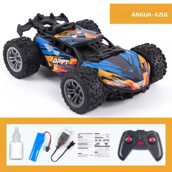 Coche De Control Remoto Para Niños Metálico Y Plástico Morfogénico Seis Ruedas RC Off-Road Subida De Acrobacias Cuatro Tracción Spray Desviación Carreras Juguetes - 1
