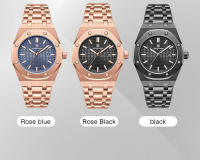 Reloj De Cuarzo Para Hombre PAAZOMU Lujo Cuadrado Resistente Al Agua Con Luminiscencia Fecha Acero Inoxidable Calendario Completo Estilo De Negocios - details 7