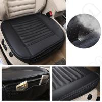 Funda De Asiento De Coche Universal En Cuero PU Transpirable Antideslizante Para Todas Las Estaciones Almohadilla De Cojín Para Asiento Delantero Del Automóvil - details 1