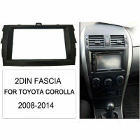 Marco De Panel Para Radio DVD Estéreo 2DIN De Coche En ABS Para Toyota Corolla 2008-2010 Negro Instalación De Kit De Marco - details 5