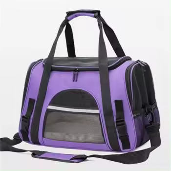 Prowalk Transportín para gato Mediano, Seguridad y Comodidad en tus Viajes, Prepara a tu mascota para aventuras seguras y cómodas con nuestra Bolsa de transporte de animales, Transpontines para mascota en color azul turquesa, rosa, Morado - 1