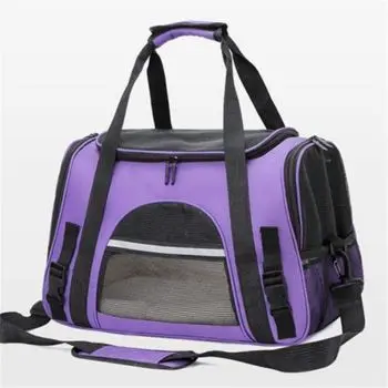 Prowalk Transportín para gato Mediano, Seguridad y Comodidad en tus Viajes, Prepara a tu mascota para aventuras seguras y cómodas con nuestra Bolsa de transporte de animales, Transpontines para mascota en color azul turquesa, rosa, Morado - 1