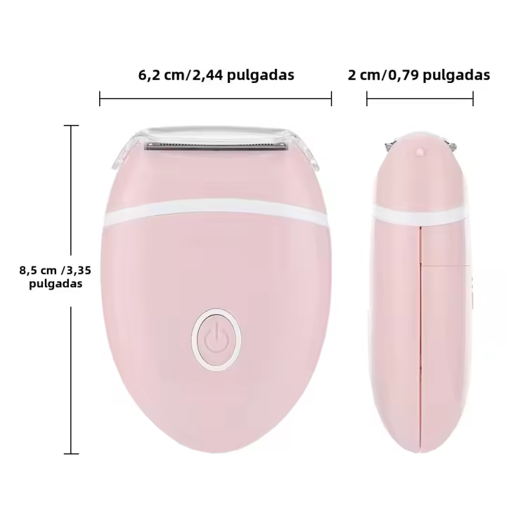 Afeitadora Eléctrica Mini Para Mujeres Trimmer De Bikini Peluca Painless Segura Para Piernas Brazos Axilas Área Intima Epilador - 1
