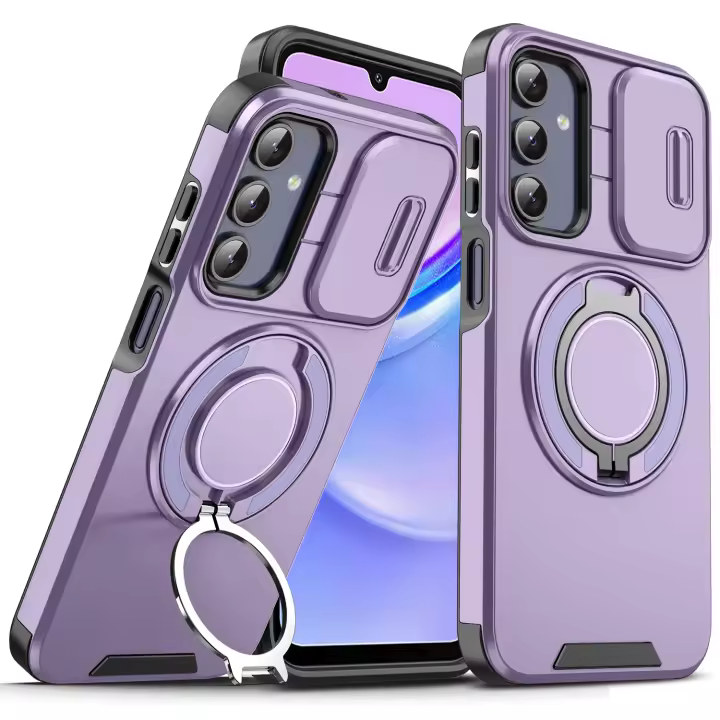 Funda Protectora De 360 Grados Para Samsung A13 A14 A15 A23 A25 A54 5G Con Soporte De Cámara Y Anillo Fuerte Cubierta Rígida Antigolpes - 1